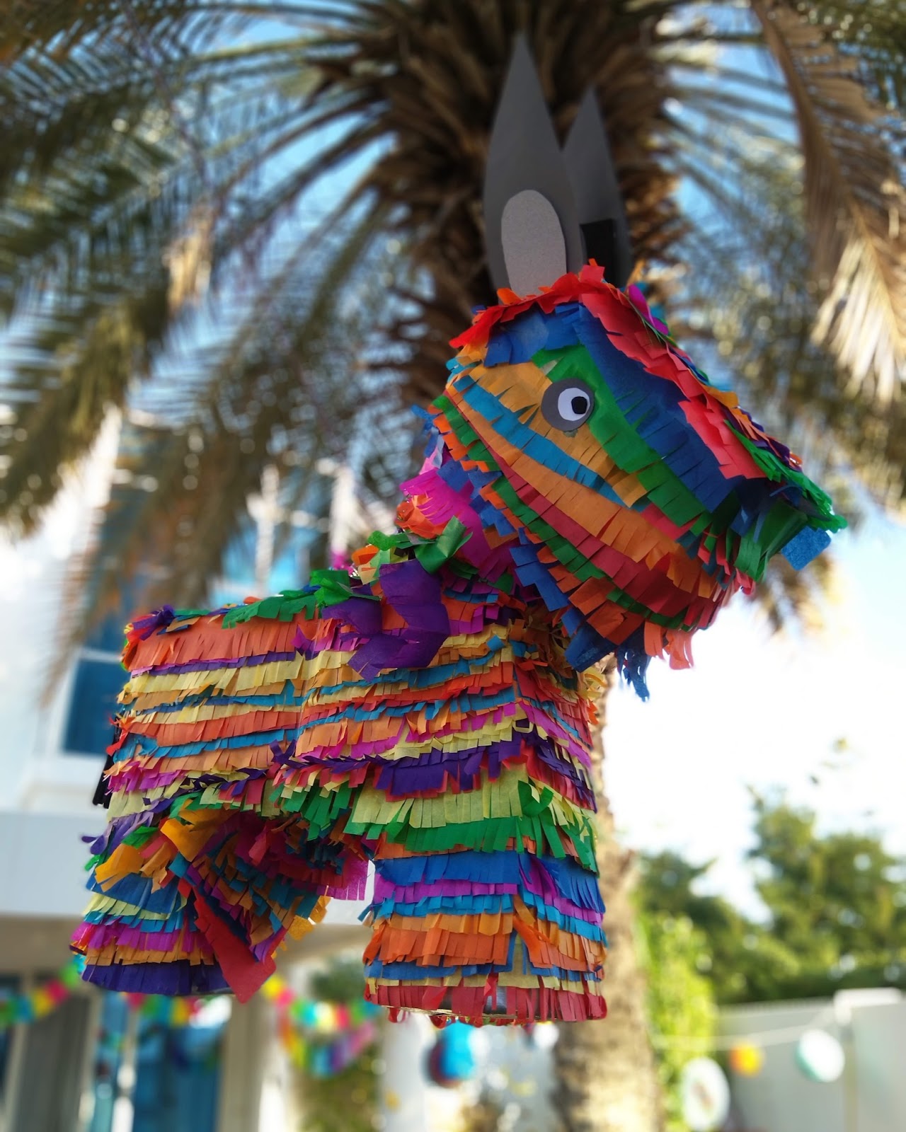 This image shows a pinata. This is one activity you can have at your Holidays Around the World Party. 