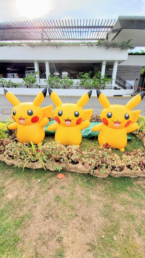 Things to do in Singapore: Visit Sentosa Island, with its many attractions - during my visit there was a Pokemon Carnival