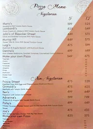 Fifth Avenue Pizzeria menu 1