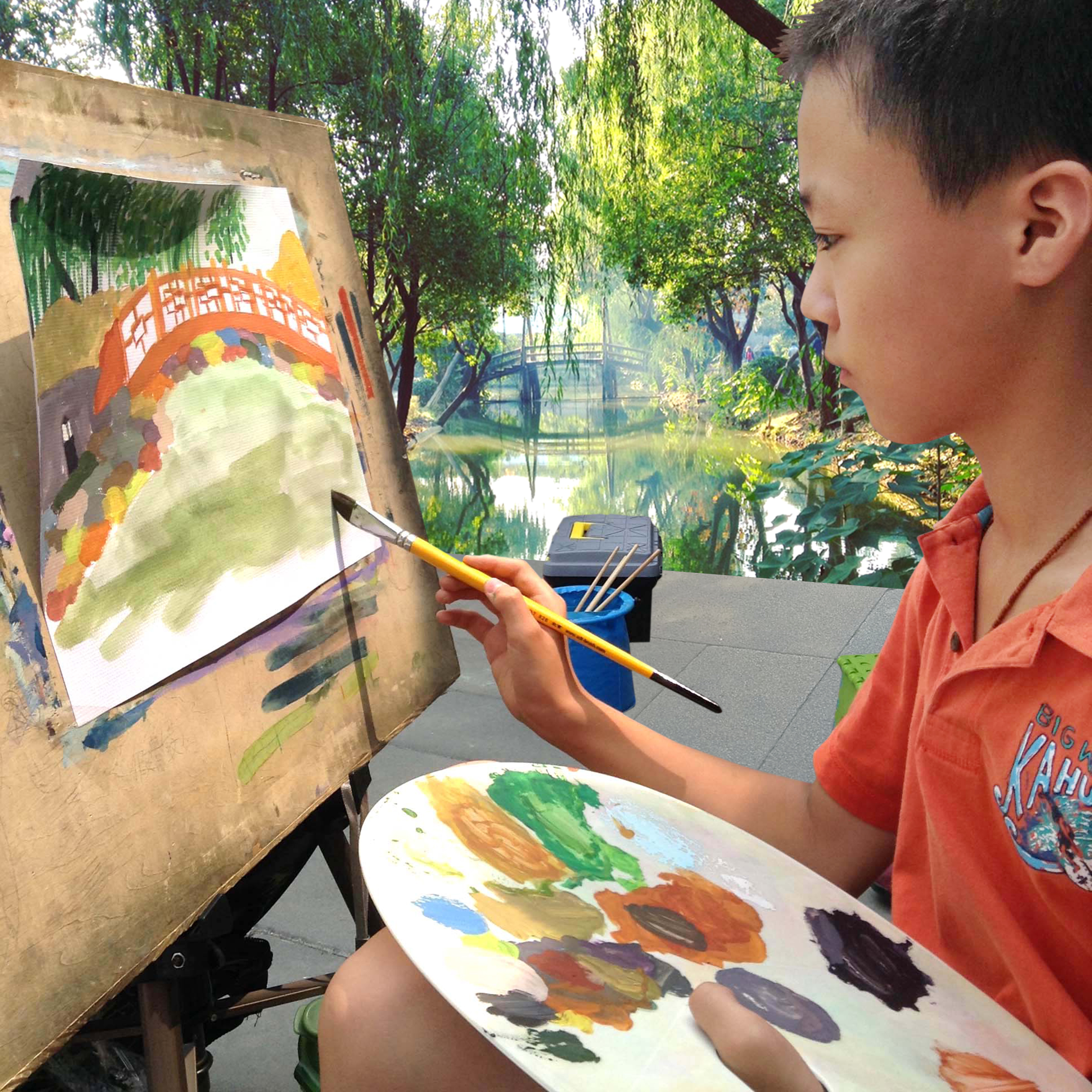 Scuola di pittura in Cina di SalvoGreco