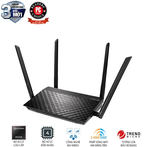 Bộ định tuyến / Router Wifi ASUS RT-AC59U (Mobile Gaming)