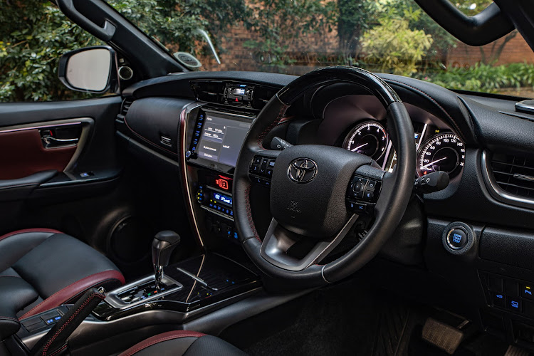 The 2023 Toyota Fortuner's interior is as stylish as its exterior.