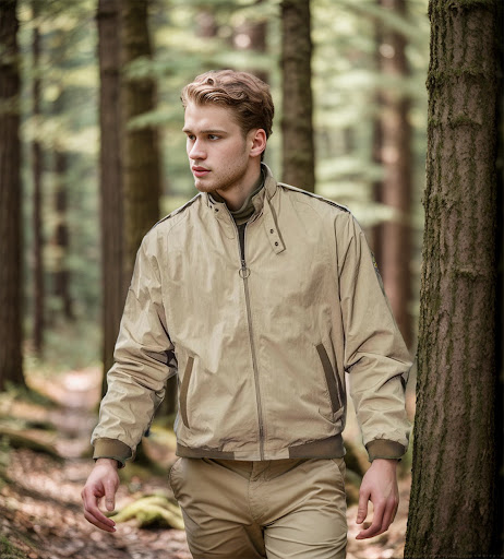 Title 7, Solid Color Zip Ribbed Jacket Coat offering war...