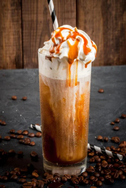 Hazelnut Cold Coffee With Whipped Cream