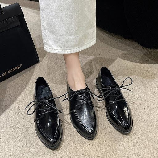 Title 23, Pointed-toe Lace British Style Casual Womens S...