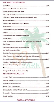 Hotel S3 Park menu 5