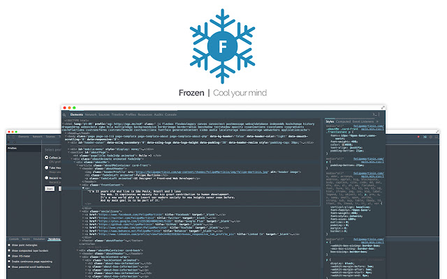 Frozen - A Chrome Devtools Theme chrome extension