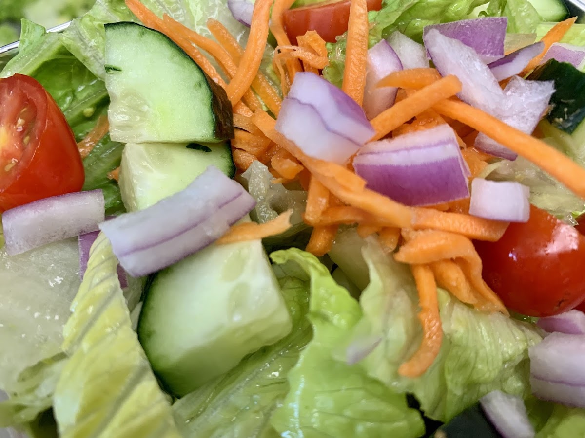 Fresh healthy salads, homemade dressings, gluten free potato salad, coleslaw, fruit salad, quinoa, roasted vegetables, rolls,hormone free chicken...real food, real good at La La Bistro in Massapequa.