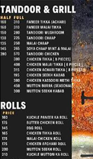 Punjabi Zunction menu 1