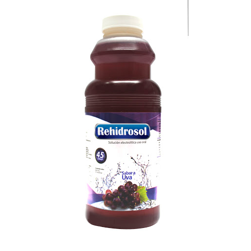 Electrolitos Rehidrosol Uva 45Meq/l Behrens Frasco x  600ml  