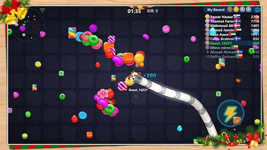 Snake Candy.IO - Multiplayer Snake Slither Game Screenshot