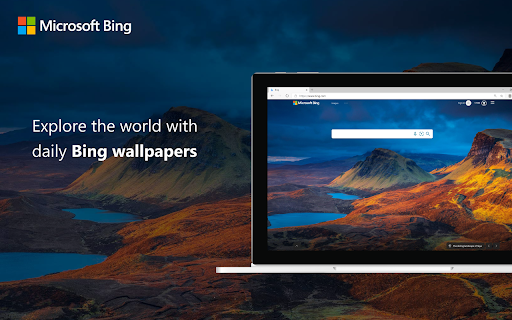 Microsoft Bing मुखपृष्ठ आणि शोधा इंजिन