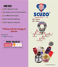 Scuzo Dessert Cafe menu 3