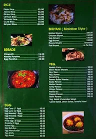 New Kairali Restaurant menu 3