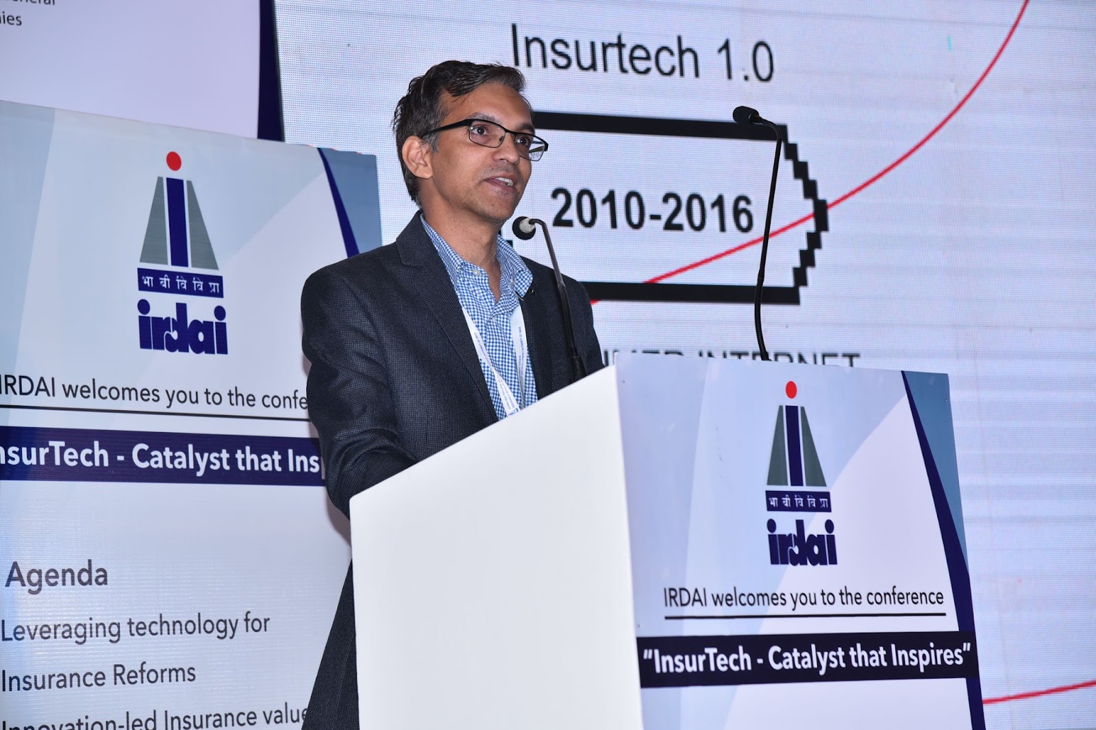 Parag Sharma, CEO Mantra Labs, at IRDAI InsurTech event.