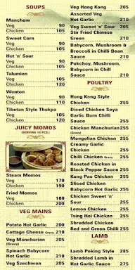 Hong Kong Express menu 1