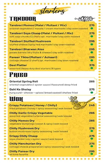 Indus Flavour Express menu 