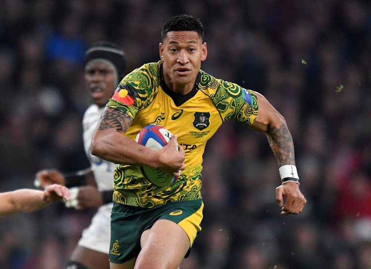 Wallabies rugby player Izzy Folau has been slammed for a homophobic Instagram post.