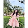 Váy Xốp Hoa Mai Tay Bánh Bèo Phong Cách Tiểu Thư Kazy Dress V012