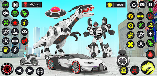 Dino Robot Car Transform Games