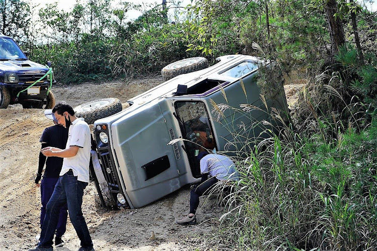 ジムニーシエラの広島遠征・彫刻林道・転倒はクロカンの華・林道ドライブに関するカスタム事例の投稿画像8枚目