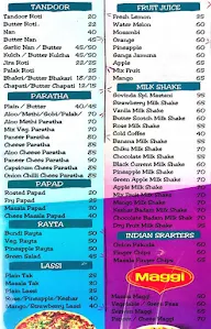 Govinda Deccan Veg menu 2
