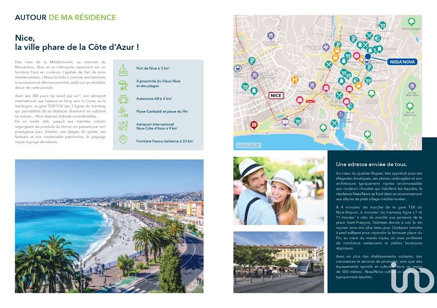 Vente appartement 2 pièces 41 m² à Nice (06000), 310 000 €