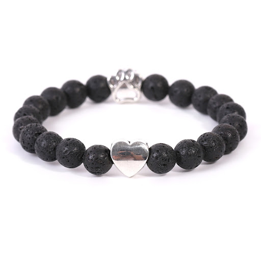Title 20, Tigers Eye & Indian Onyx Dog Paw Bracelet