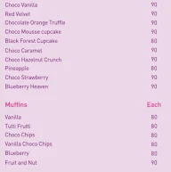 Millies Cookies menu 5