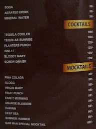 Indulge - Hotel The Sudesh menu 1