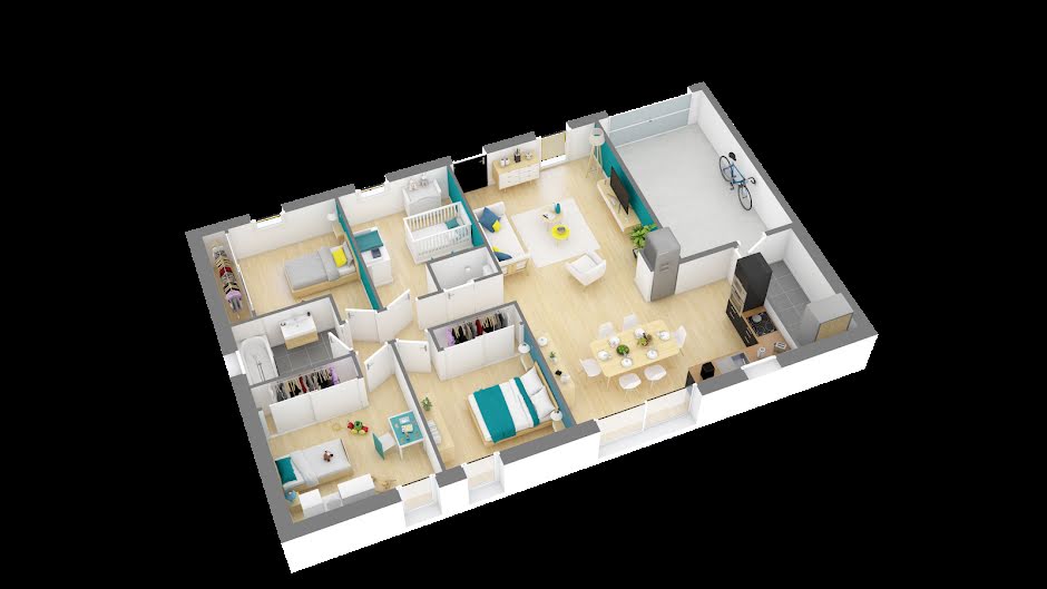Vente maison neuve 5 pièces 91 m² à Parentis-en-Born (40160), 267 288 €