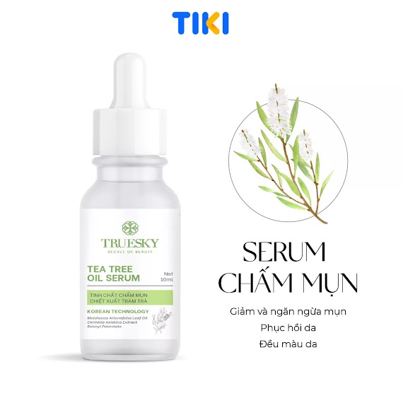 Tinh Chất Serum Trị Mụn Truesky Tea Tree Oil 10Ml Chiết Xuất Tràm Trà