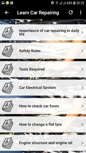 Learn Car Repairing Offline
