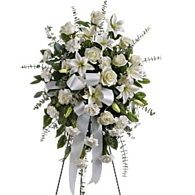 Bijela suza - Elegantna ikebana sastavljena od bijelog cvijeca