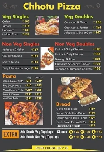 Pizza Lane menu 