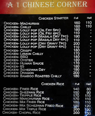 A1 Chinese corner menu 2