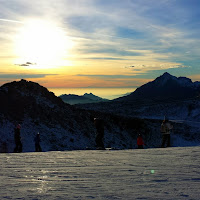 Tramonto sulle piste di 