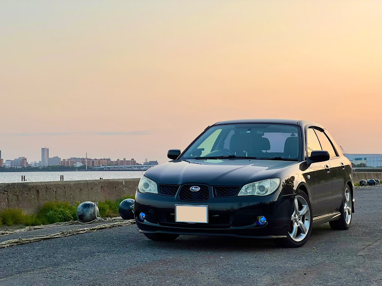 インプレッサ スポーツワゴンのドライブ・堤防撮り・夕日と愛車・夕日とコラボに関するカスタム事例の投稿画像1枚目