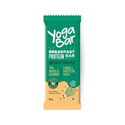 Yoga Bar Breakfast Protein Almond Coconut Bar 50 Gm