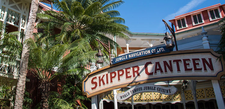 Skipper Canteen jungle restaurant at Disney World