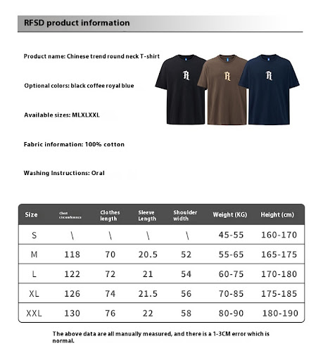 Title 1, Mens Summer New Classic Loose-fitting Pure Cot...