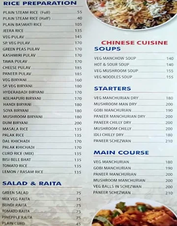 Madras Cafe menu 