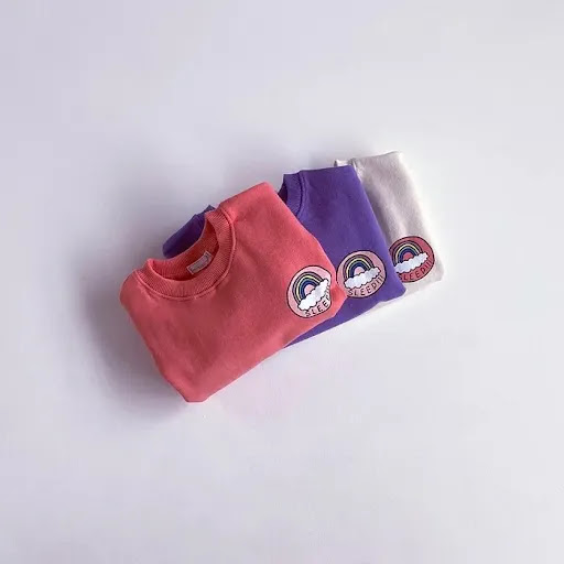 Title 10, Baby Spring and Autumn Clothes, Rainbow Sweater...