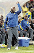 BAD NIGHT OUT: Sundowns coach Pitso Mosimane 
      
      
      
      Photo: Lefty  Shivambu/Gallo Images