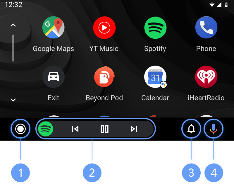 Android Auto の画面とアプリ Android Auto ヘルプ