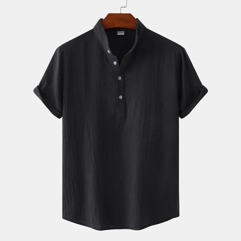 Chemise décontractée à manches courtes pour homme avec imprimé floral, légère et respirante, parfaite pour l'été et les tenues casual.