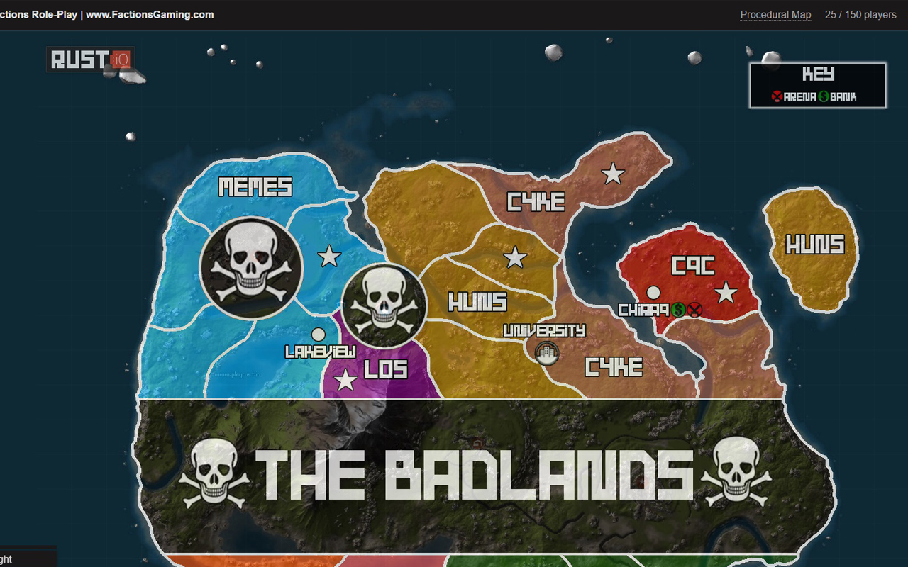 Rust Factions Map Overlay Preview image 1