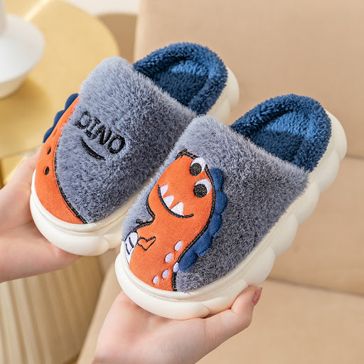 Title 2, Plush warm cotton slippers for couples, perfect...