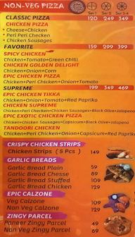 Epic Pizza Cafe menu 4