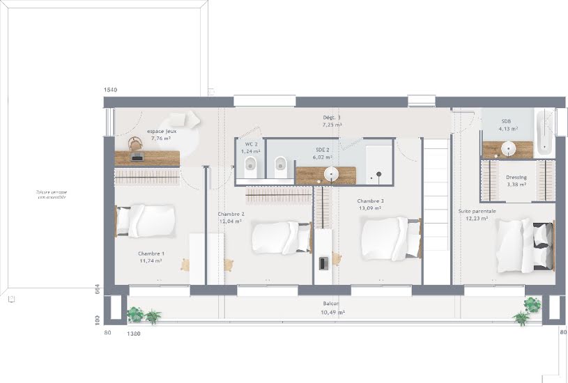  Vente Terrain + Maison - Terrain : 1 034m² - Maison : 160m² à Saint-Ouen-du-Breuil (76890) 